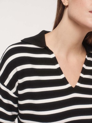 Polo collar sweater (GOTS) from LANIUS