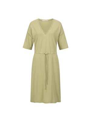 V-neck dress with silk details (OCS) from LANIUS