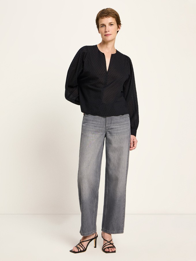 Structured blouse with ruffles from LANIUS