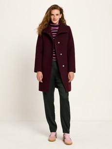 Walk coat with stand-up collar (GOTS) via LANIUS