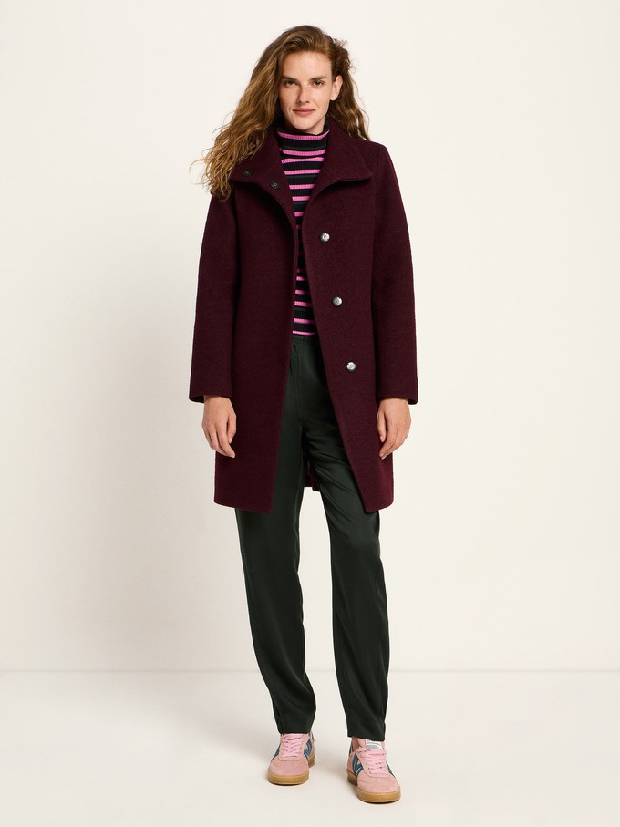 Walk coat with stand-up collar (GOTS) from LANIUS