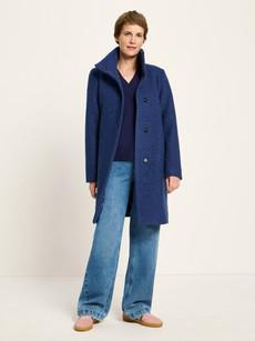 Walk coat with stand-up collar (GOTS) via LANIUS