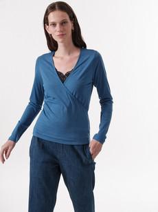 Wrap-around shirt via LANIUS