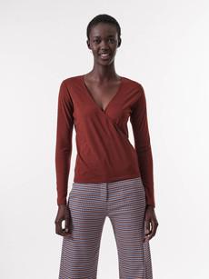 Wrap-around shirt via LANIUS