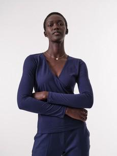 Wrap-around shirt via LANIUS