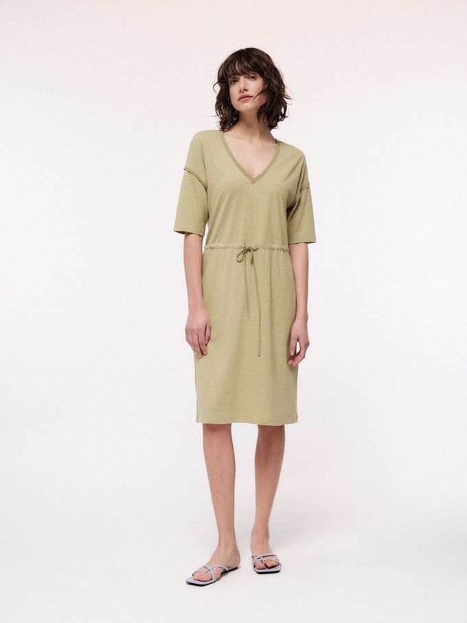V-neck dress with silk details (OCS) from LANIUS