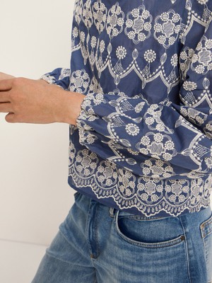 Long-sleeved blouse with ruffles from LANIUS