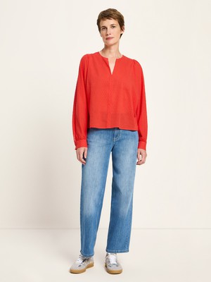 Structured blouse with ruffles from LANIUS