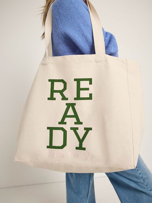 Statement bag "READY" (GOTS) from LANIUS