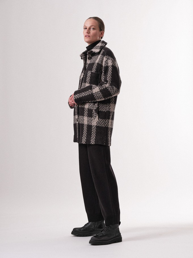 Long check jacket from LANIUS