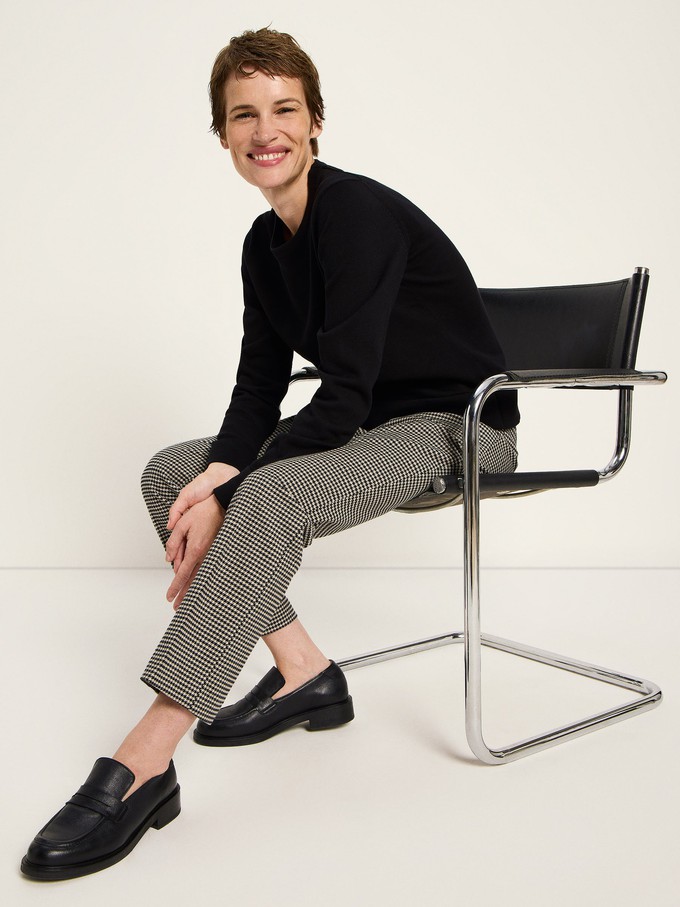 Houndstooth trousers (GOTS) from LANIUS