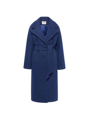 boiled wool coat with lapels (GOTS) from LANIUS