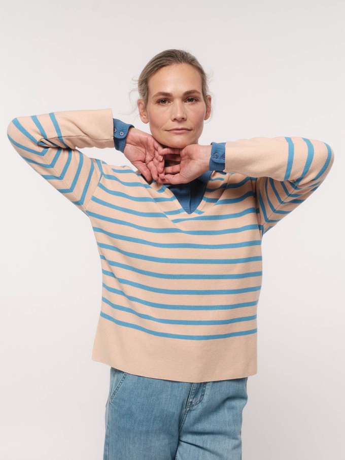 Polo collar sweater (GOTS) from LANIUS