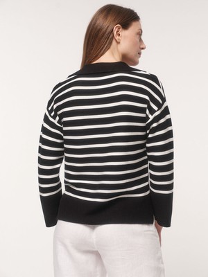 Polo collar sweater (GOTS) from LANIUS