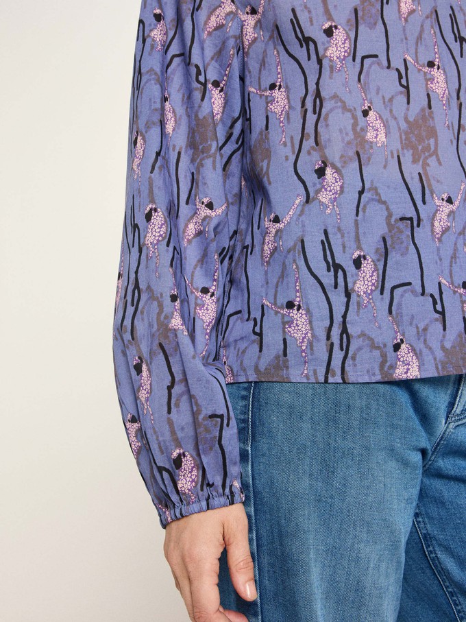 Long-sleeved blouse with ruffles from LANIUS