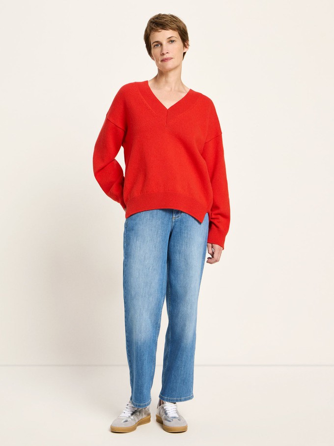 V-neck sweater (GOTS) from LANIUS