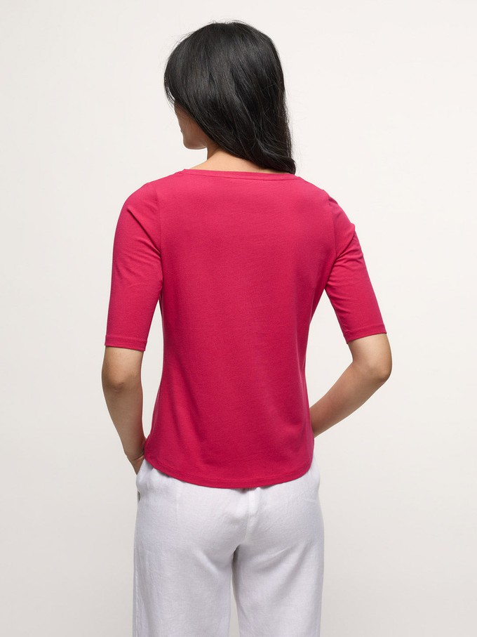 Half sleeve shirt V-neck (GOTS) from LANIUS