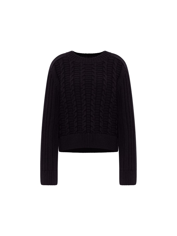 Cable-knit sweater (GOTS) from LANIUS