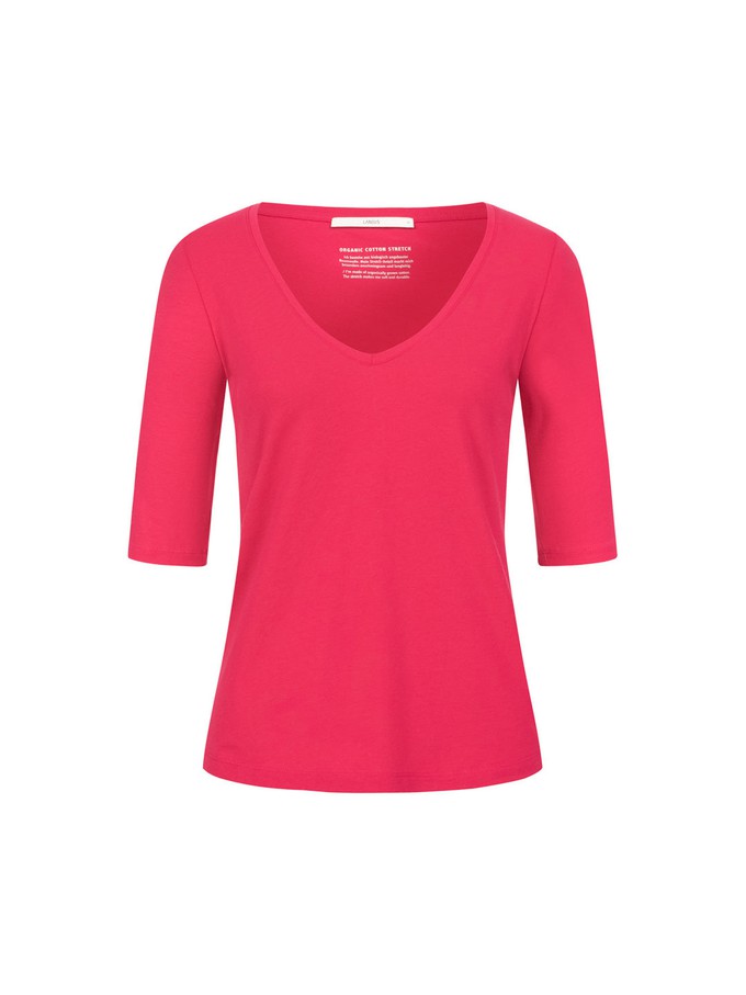 Half sleeve shirt V-neck (GOTS) from LANIUS
