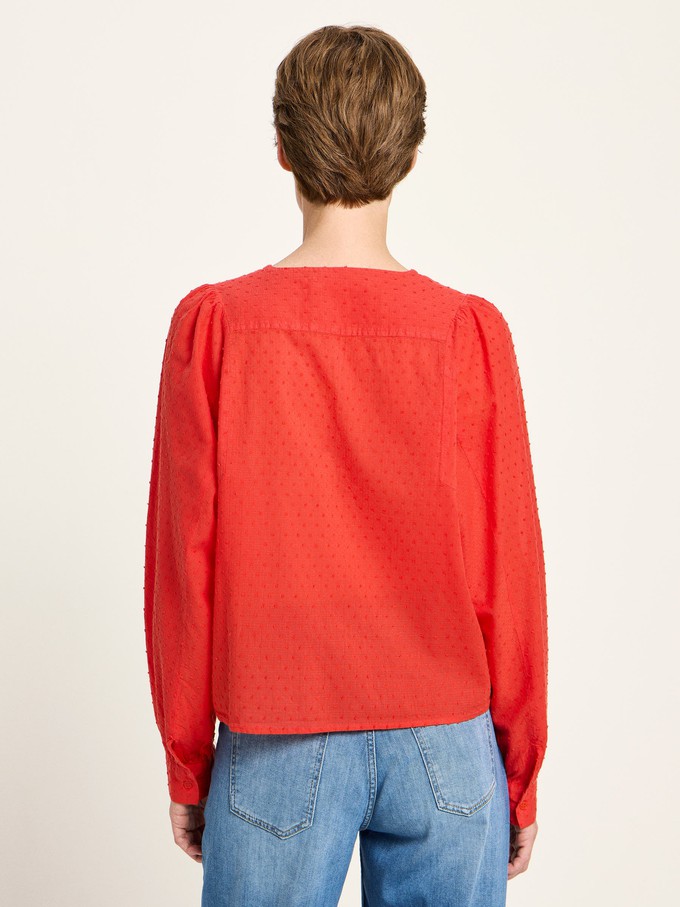 Structured blouse with ruffles from LANIUS