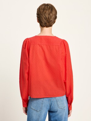 Structured blouse with ruffles from LANIUS