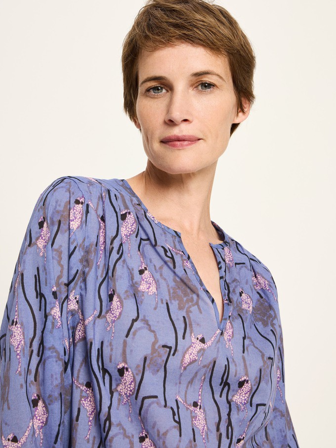 Long-sleeved blouse with ruffles from LANIUS