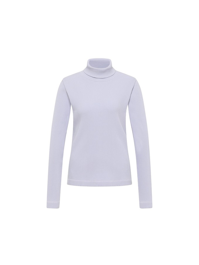 Turtleneck shirt in ribbed look (GOTS) from LANIUS