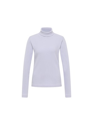 Turtleneck shirt in ribbed look (GOTS) from LANIUS