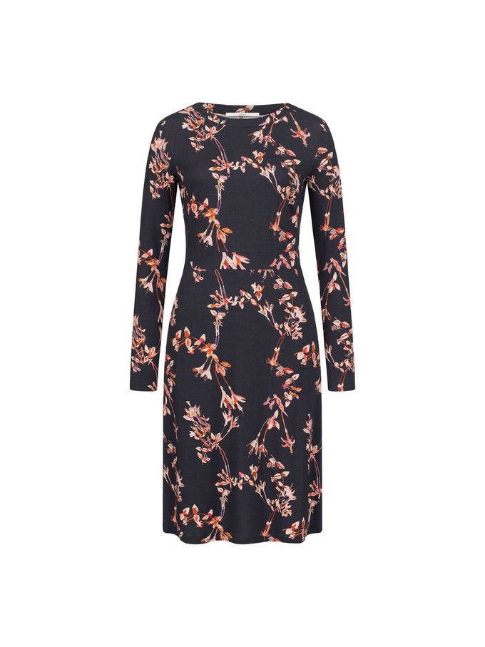 Sheath dress print winter lotus from LANIUS