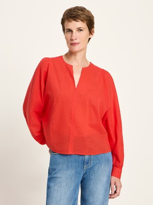 Structured blouse with ruffles from LANIUS