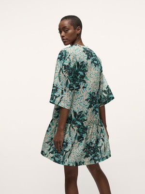 Kaftan Dress Print Vintage Flower from LANIUS
