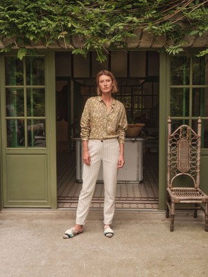 Shirt blouse print flower field from LANIUS