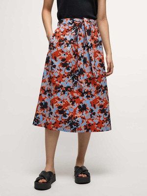 Midi skirt with belt (GOTS) from LANIUS