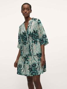 Kaftan Dress Print Vintage Flower via LANIUS