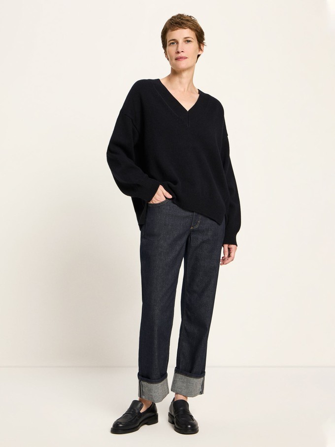 V-neck sweater (GOTS) from LANIUS