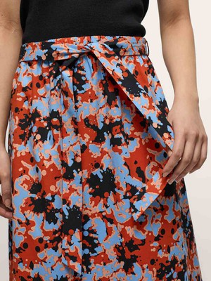 Midi skirt with belt (GOTS) from LANIUS