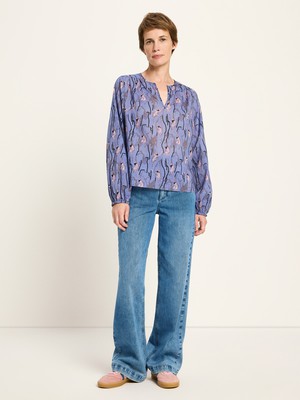 Long-sleeved blouse with ruffles from LANIUS