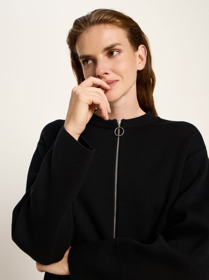 Cardigan with zipper (GOTS) from LANIUS