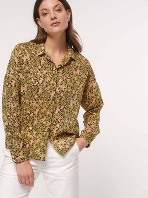 Shirt blouse print flower field from LANIUS