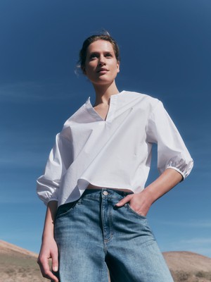 blouse with ruffles (GOTS) from LANIUS