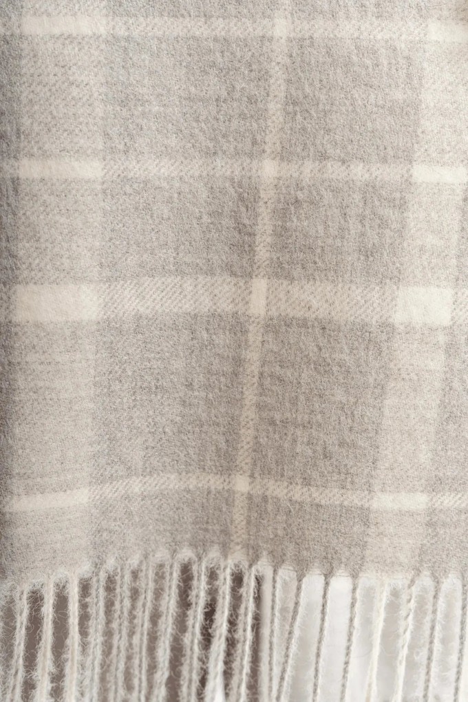 Alpaca Plaid Scarf from Lavender Hill Clothing