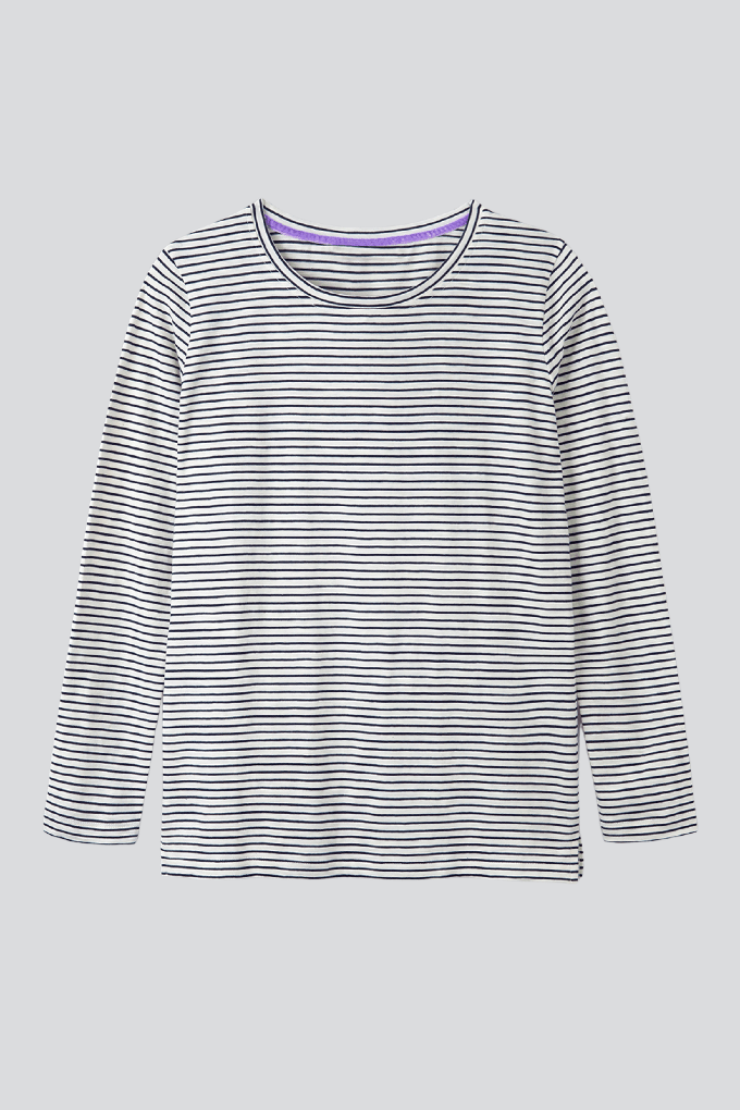 Striped Crew Neck T-shirt from Lavender Hill Clothing