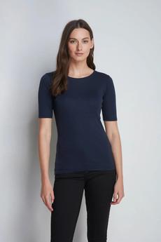 Half Sleeve Crew Neck Cotton Modal Blend T-shirt via Lavender Hill Clothing