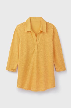 Collared Linen T-shirt from Lavender Hill Clothing