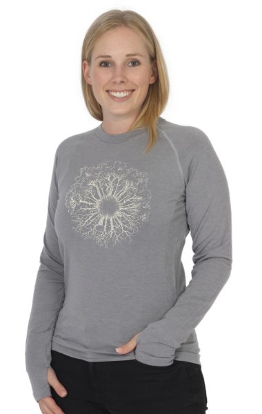 LT-Function Merino-Tencel Longsleeve Women Grey WoodenIris from Life-Tree