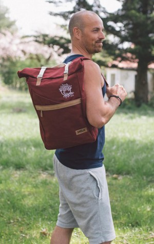 Life-Tree Fairtrade Backpack Burgundy Red from Life-Tree