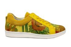 Boyd sneaker Sunflower vincent van gogh witte zool via LINKKENS