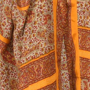 If Saris Could Talk Maxi Kimono- Golden Kalamkari from Loft & Daughter