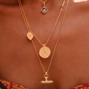 Secret T-Bar Amulet Gold Vermeil from Loft & Daughter