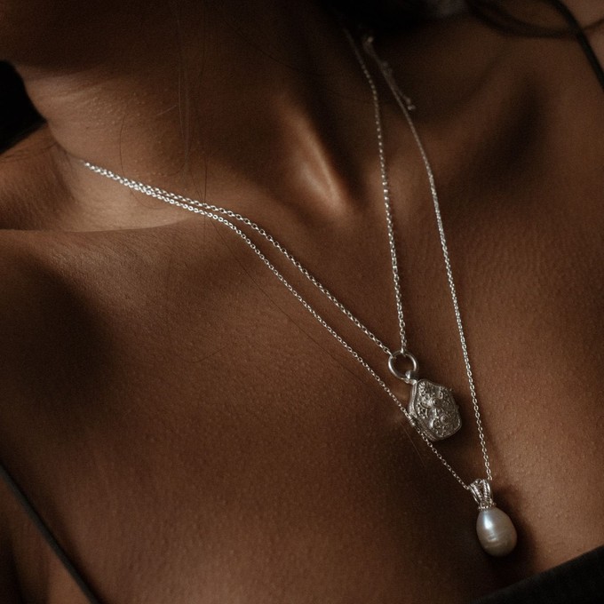 Selene Pearl Charm Silver from Loft & Daughter Selene Pearl Charm Silver from Loft & Daughter